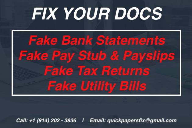 Fake Bank Statements