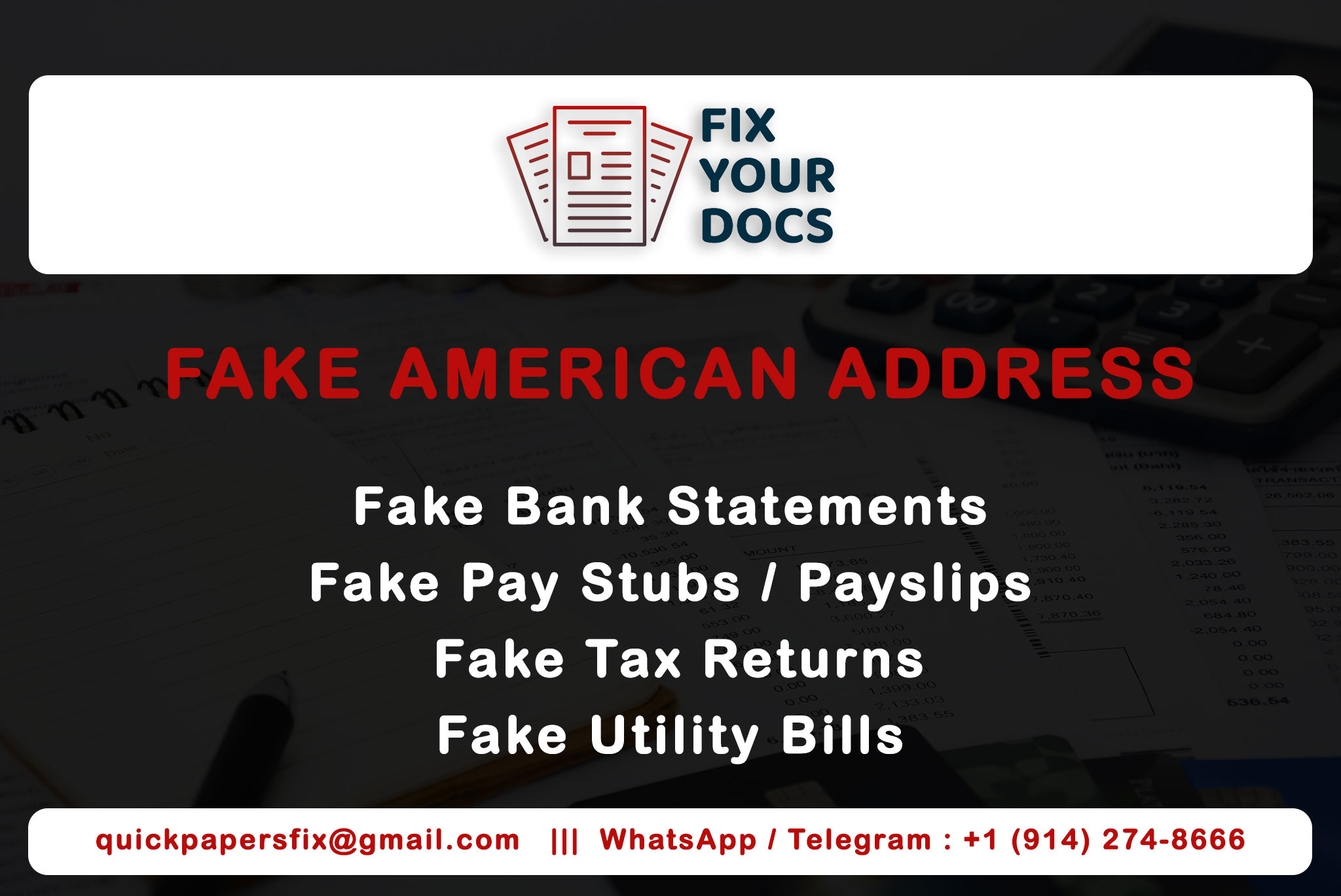 Fake American Address