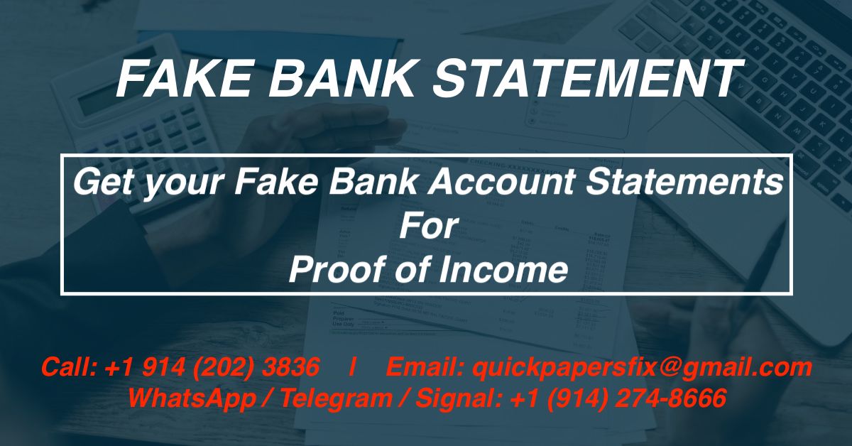 Fake Bank Statements